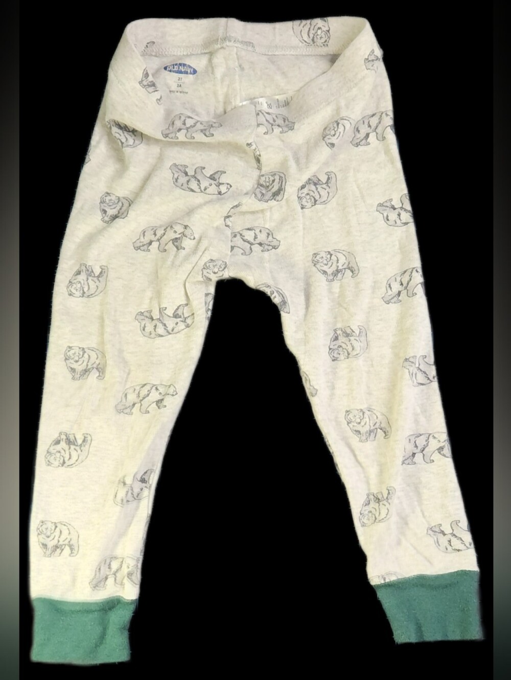 #KC132 Old Navy Light Gray Polar Bear Print Sweatpants - Kids